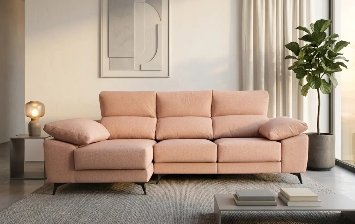 Galileo chaiselongue en un salón