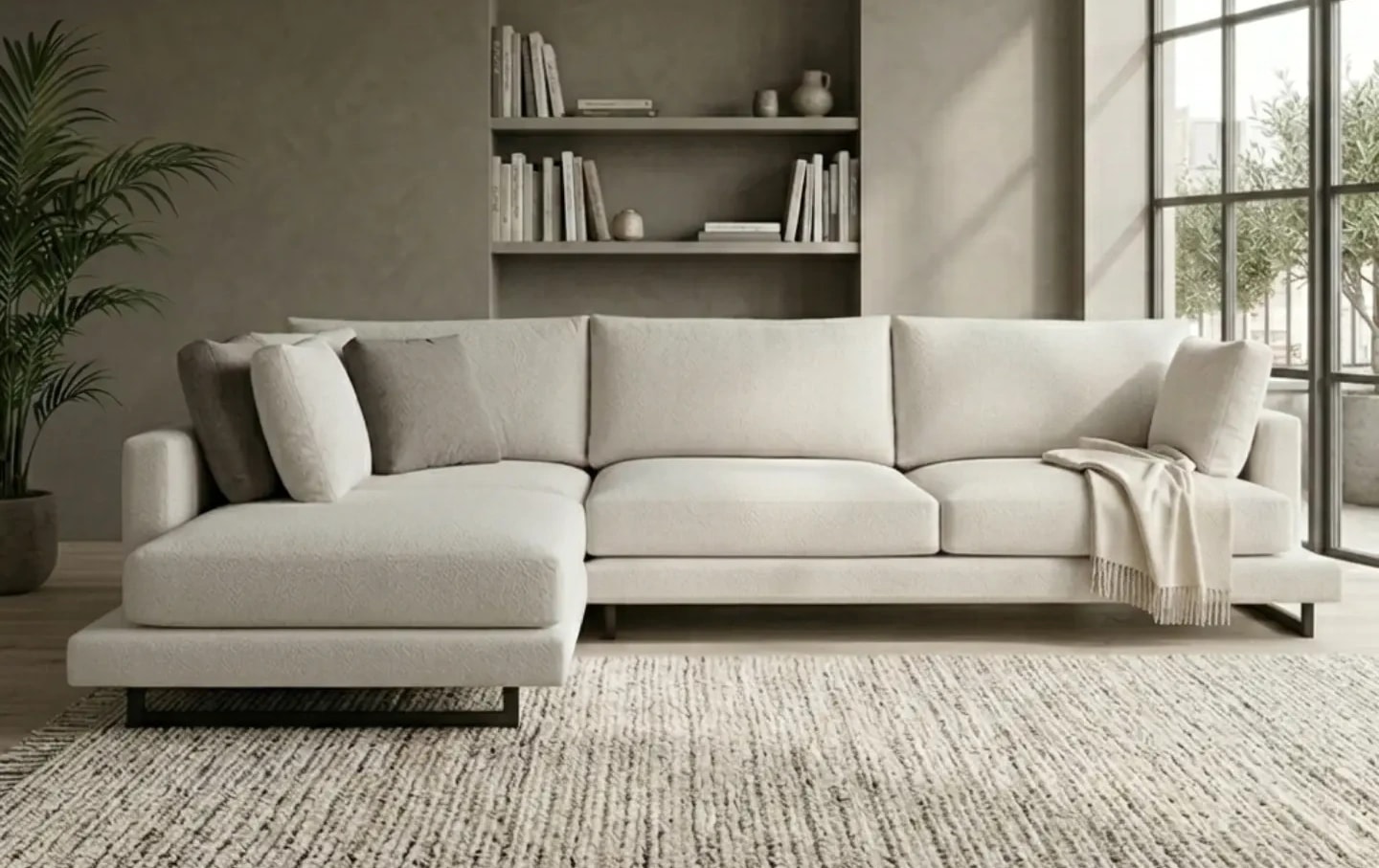 Regina chaiselongue Premium en un salón